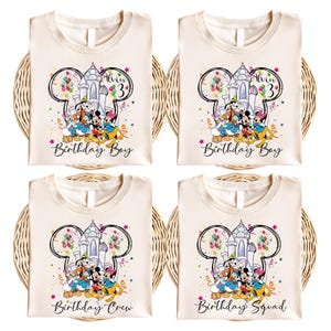 Mickey & Friends Birthday Shirt, Disney Birthday Boy Sweatshirt, Disney Birthday Trip Hoodie, Disney Birthday Tee, Disney Birthday Squad Tee