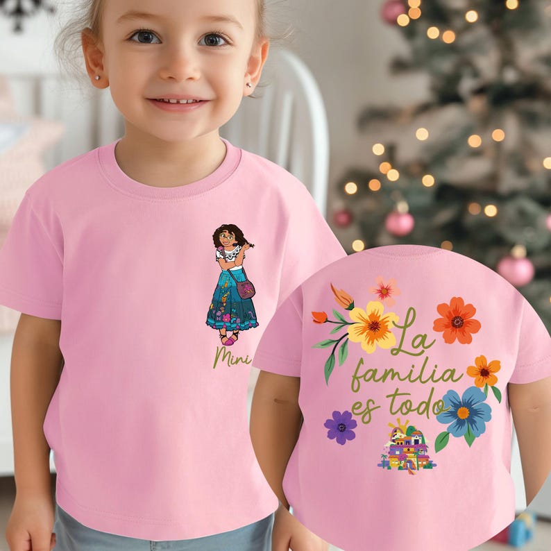 Custom Encanto Family Shirt, La Familia Es Todo Floral T-shirt, Encanto Madrigal House Hoodie, Isabella Maribel Tee, Disney Family Trip Tees
