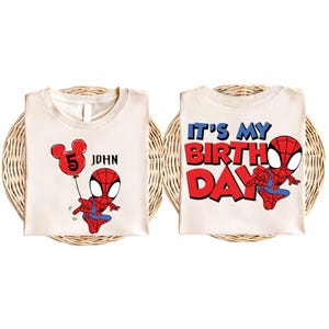 Spider Man Birthday Shirt, Superhero Birthday Boy T-Shirt, Spiderman Family Sweatshirt, Spider Birthday Party, Custom Toddler Birthday Tee
