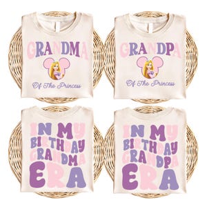 Disney Rapunzel Birthday Princess Matching Shirt, Custom Princess Rapunzel Tee, Disney Princess Birthday Party Tee, Disney Birthday Girl Tee