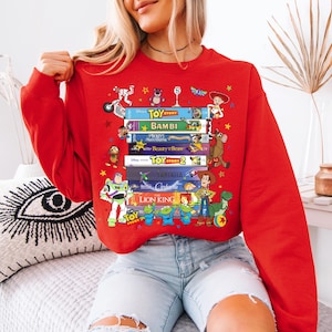Disney All Characters Books Sweatshirt, Toy Sory And Lion King Library Shirt, Fantasy Bookish Club Sweater, Disneyworld Book Lover Gift Tee
