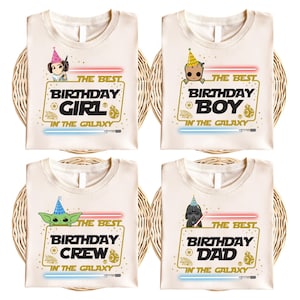 Star Wars Birthday Shirt, The Best Birthday Squad In The Galaxy T-shirt, Disney Galaxy&#39;s Edge Sweatshirt, Star Wars  Galactic Birthday Tees