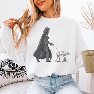 Star Wars Darth Vader Sweatshirt, Darth Vader AT-AT Walker Hoodie,  Disney Galaxy War Shirt, Galaxy&#39;s Edge Tee, Disneyland Vacation T-shirt