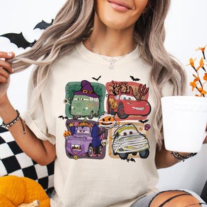 Disney Cars Halloween Shirt, Lightning McQueen T-shirt, Trick or Treat Sweatshirt, Cars Movie Halloween Tee, Pumpkin Tee, Spooky Season Tee