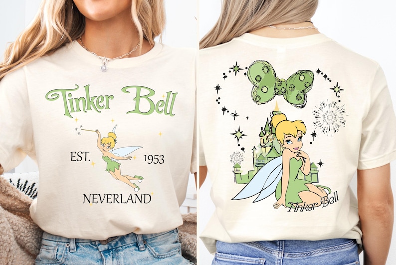 Disney Princess Tinker Bell Shirt, Disney Fairy Magical T-shirt, Tinker Bell 1953 Neverland Hoodie, Peter Pan Tee, Disneyland Girls Trip Tee