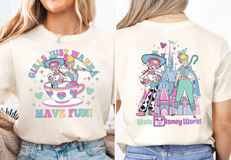 Disney Girls Just Wanna Have Fun Shirt, Disney Toy Story Besties Shirt, Disney Bo Peep and Jessie Sweatshirt, Disneyland Girls Trip Hoodie