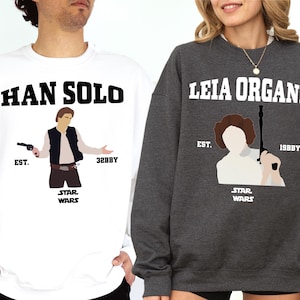 Disney Star Wars Group Sweatshirt, Galaxy&#39;s Edge Matching Hoodie, Darth Vader Princess Leia Han Solo Shirt, Disneyland Vacation T-shirt