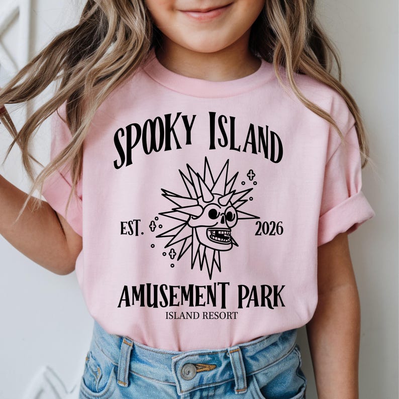 Spooky Island Shirt, Retro Cartoon Halloween Movie T-shirt, Spooky Island Disco Skull Sweater, Retro Halloween Gift Tee, 90s Nostalgia Tees