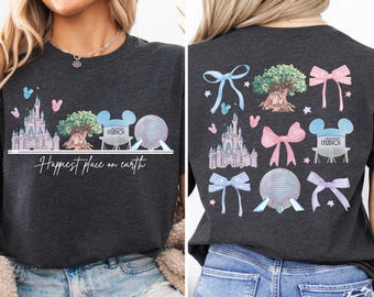 Disney The Happiest Place On Earth Shirt, Hollywood Studios T-shirt, Disneyland Magical Castle Sweatshirt, Disneyland Family Vacation Hoodie