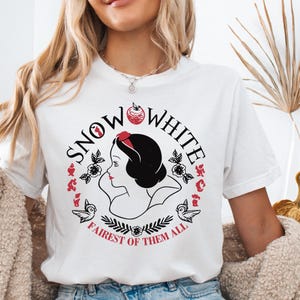 Prinzessin Schneewittchen Shirt, Disney Schönste von ihnen allen T-Shirt, Disney Prinzessin Schneewittchen Klassisch T-Shirt, Magic Kingdom Prinzessin Mädchen Reise T-Shirts