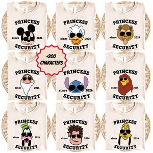 Disney Princess Security Shirt, Mickey & The Beast Shirt, Disney Dad Tee, Fathers Day Tee, Disney Trip Shirt, Disneyland Family Vacation Tee