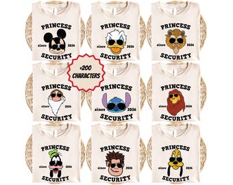 Disney Princess Security Shirt, Mickey & The Beast Shirt, Disney Dad Tee, Fathers Day Tee, Disney Trip Shirt, Disneyland Family Vacation Tee