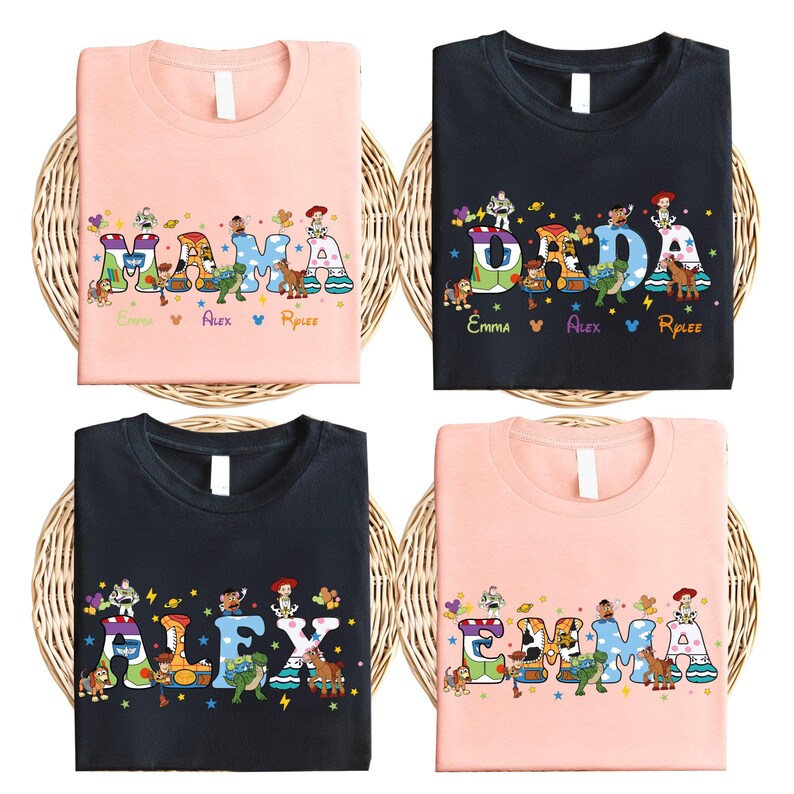 Toy Story Family Matching Shirt, Disney Custom Mama Dada Sweatshirt, Woody Kids Sweater, Jessie Mother's Day Gift Tee, Disneyland Trip Tee