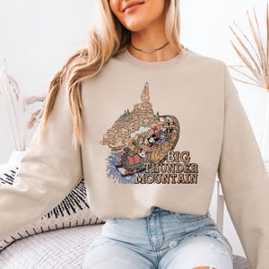 Disney Big Thunder Mountain Sweatshirt, Vintage Mickey & Friends Hoodie, Disney Mickey The Wilderness Sweater, Disneyland Vacation Sweat