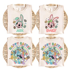 Custom Mickey & Friends Easter Shirt, Disney Easter Shirt, Girly Easter Shirt, Bunny Easter Shirt, Happy Easter Shirt, Cute Easter Egg Shirt