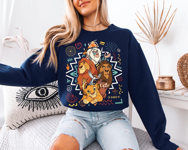 Retro 90's Lion Kİng Sweatshirt, Disney Animal Kingdom Shirt, Hakuna Matata Matching Sweater, Timon Pumbaa Nala Toddler Tee, Disneyland Trip