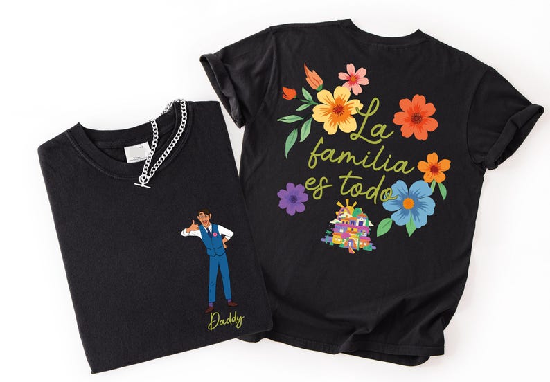 Custom Encanto Family Shirt, La Familia Es Todo Floral T-shirt, Encanto Madrigal House Hoodie, Isabella Maribel Tee, Disney Family Trip Tees