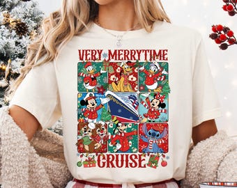 Very Merrytime Cruise-kerstshirt, Mickey and Friends Cruise Line-T-shirt, Disney Chip N Dale Xmas Cruise-hoody, Family Cruise Line-T-shirt