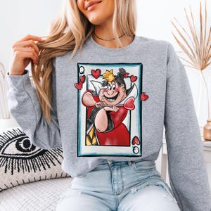 Disney Alice in Wonderland Queen of Hearts Shirt, Off With Their Heads T-shirt, Disney Girls Trip Hoodie, Disneyland Family Matching Gift