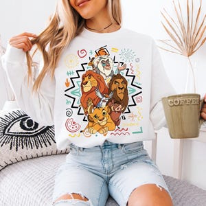 Retro 90's Lion Kİng Sweatshirt, Disney Animal Kingdom Shirt, Hakuna Matata Matching Sweater, Timon Pumbaa Nala Toddler Tee, Disneyland Trip