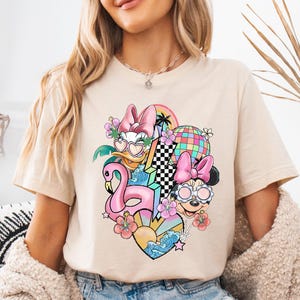 Retro Minnie & Daisy-shirt, Disney Minnie en Daisy Best Friend T-shirt, BFF Girls Trip-hoodie, Disney Besties-T-shirt, Disneyland-vakantieT-shirts