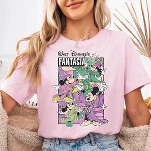 Walt Disney&#39;s Fantasia Shirt, Disney Mickey Wizard T-shirt, WDW Mickey Sweatshirt, Disney Magic Kingdom Hoodie, Disneyland Family Trip Tee