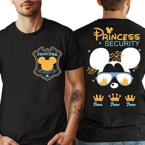 Disney Princess Security Shirt, Custom Mickey Princess Security T-shirt, Disney Dad Hoodie, Father&#39;s Day Tee, Disneyland Family Vacation Tee