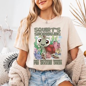 Chemise tortue de plongée en apnée Disney Squirt, chemise Le monde de Nemo, chemise Le monde de Dory Disney, chemise Sammys Adventures, chemise vacances Disneyland