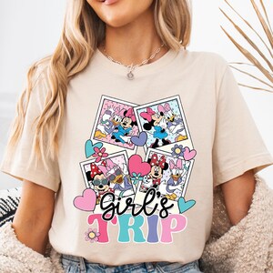 Disney Girls Trip Shirt, Minnie Daisy Besties zomer T-shirt, Disney Best Friends Trip hoodie, Disneyland vakantie-T-shirt, zomervakantie-T-shirt