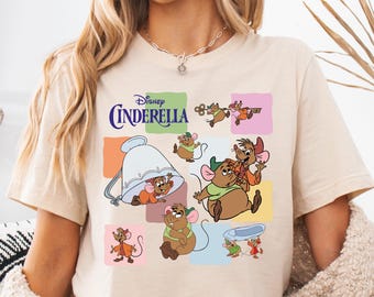 Disney Jaq och Gus Gus-tröja, Askungens vänner-t-shirt, Magic Kingdom-luvtröja, Askungen Gus Gus-tröja, Disneyland 2026-resepresenttröja