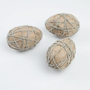 Rustic eggs, Easter tree ornaments, Rustic Easter decoration, Easter basket filler image 3