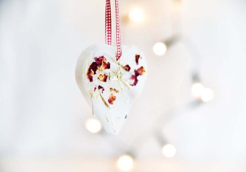 Christmas decoration, Heart shape ornament, Window decoration image 1