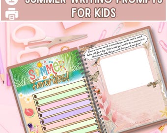 Kreative Schreibanregungen für Kinder, Geschichtsstarter, Schreibaufschlag Journal, Lernaktivität, Handschriftpraxis