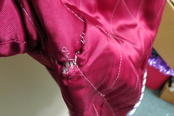 Vintage Japanese Asian Smoking Jacket 1940's Embr… - image 9