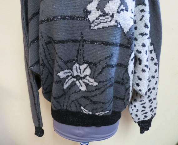 Vintage  ICE Sweater, 1990s  Leopard Made in Ital… - image 5