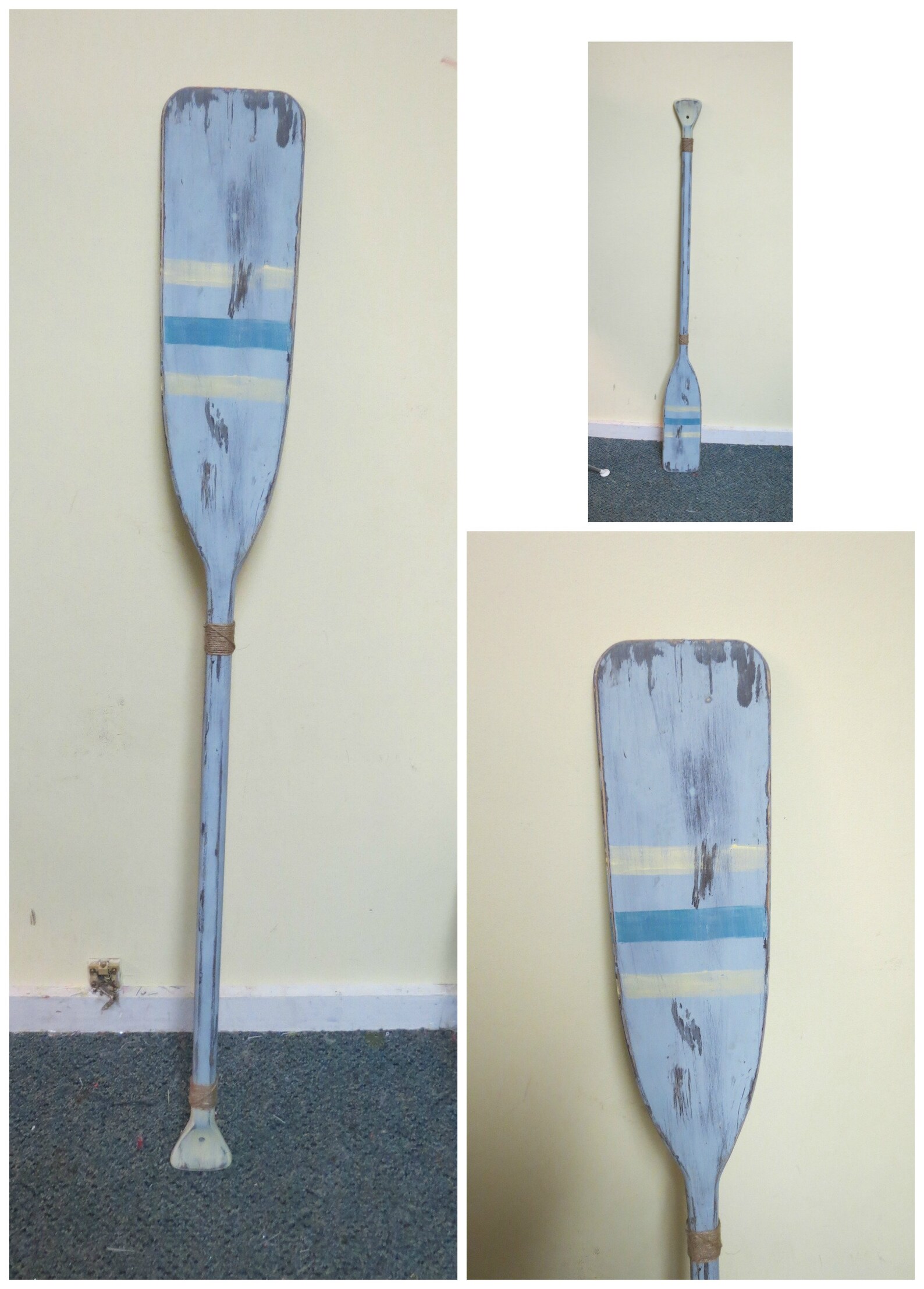 Oar Wall Decor 5 Ft Hand Painted Oar Nautical Wall Decor Etsy