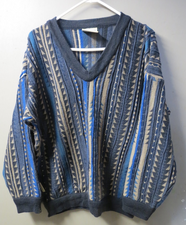 Vintage Toorallie Coogi Style Sweater. Australian Merino wool-size Mens M image 4