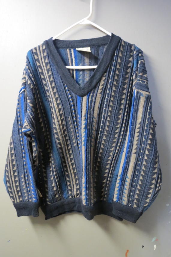 Vintage Toorallie Coogi Style  Sweater. Australian Merino wool-size Mens M
