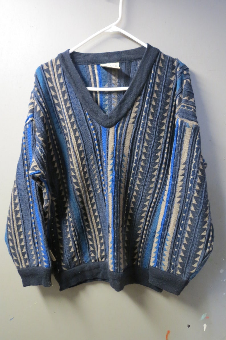 Vintage Toorallie Coogi Style Sweater. Australian Merino wool-size Mens M image 1