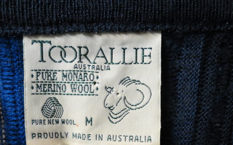 Vintage Toorallie Coogi Style Sweater. Australian Merino wool-size Mens M image 5