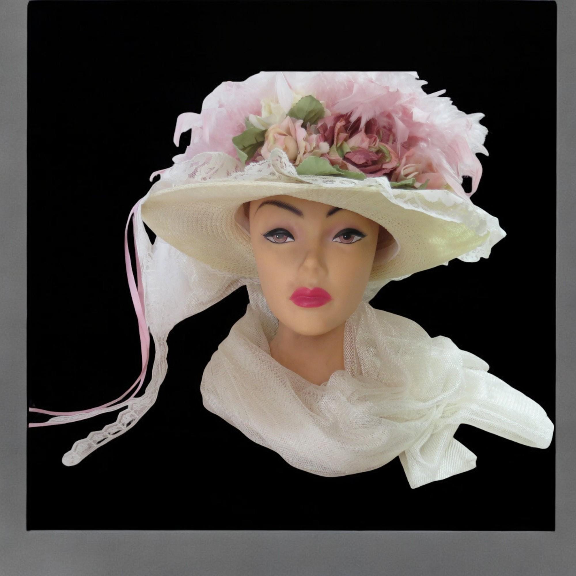 Vintage Hopeless Romantic Hat, Victorian Trading Co Hat  display picture 2