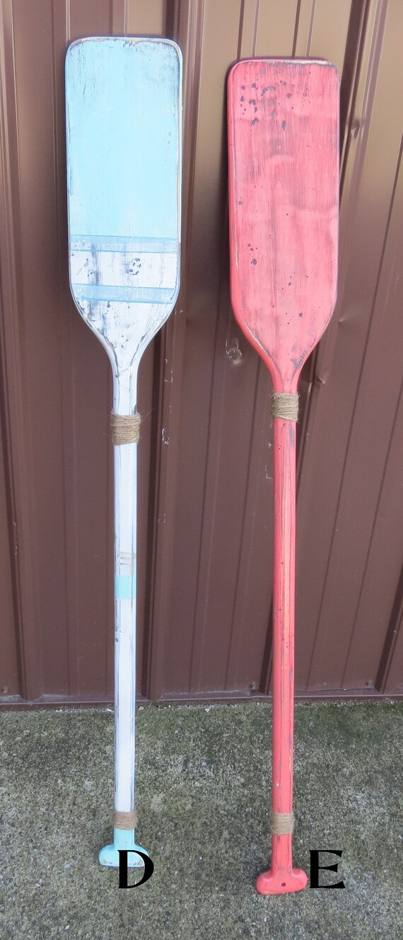 Oar Wall Decor Decorative Oar 4ft Painted Oar Nautical Wall Etsy