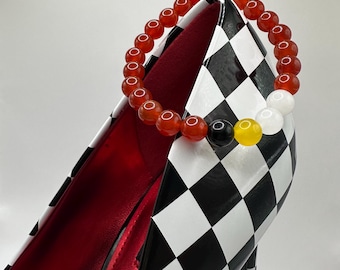 Ferrari F1 Inspired Gemstone Bracelet - The Charles - Formula 1 Racing Car Fan Gift