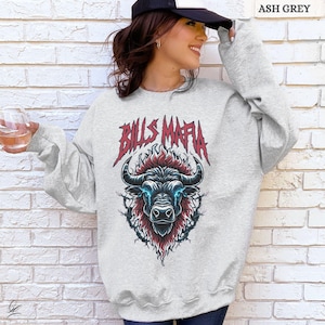 Bills Mafia Sweatshirt, Buffalo Football Fan Shirt, Game Day Crewneck, Unisex Bufalo Tailgate Top, 716 BUF Shirt, Bills Heavy Metal Tee