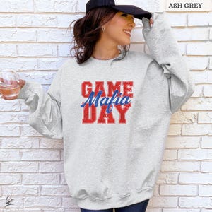 Game Day Mafia Buffalo Bills 716 Sweatshirt, Bills Mafia Crewneck, Buffalo Football Fan Pullover, Game Day Hoodie, BUF NFL Tailgate Gear