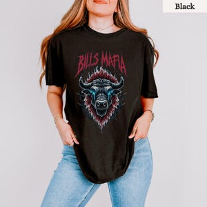 Bills Mafia T-Shirt, Buffalo Football Fan Shirt, Game Day Tee, Unisex Bufalo Tailgate Shirt, 716 BUF Comfort Colors, Bills Heavy Metal Tee