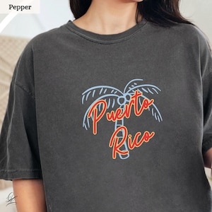 Puerto Rico Baby Blue Baseball Jersey Inspired Unisex T-shirt, Puerto Rico Shirt, Boricua Pride Shirt, Puerto Rican Retro Tee,Comfort Colors