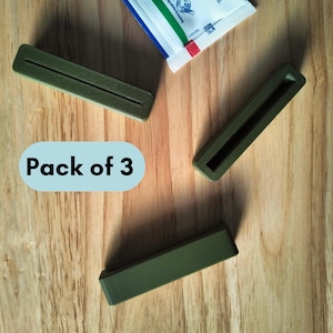 Custom Toothpaste Tube Squeezer – 3 Pack | 3D Printed Bathroom Tool | Easy Tube Roller for Zero Waste | Money & Space Saving Gadget