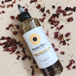 Herbal Hair Oil  Plant Based Hair Products, Scalp Oil, Hair Oil, Natural Hair Oil, 100% Natural Hair Oil, Oil, Moisture  Hair Oil 8oz.