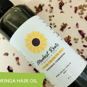 Herbal Hair Oil  Plant Based Hair Products, Scalp Oil, Hair Oil, Natural Hair Oil, 100% Natural Hair Oil, Oil, Moringa Hair Oil 8oz.